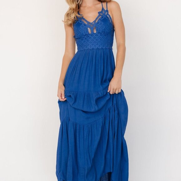 Baltic Born Summerlin Lace Top Maxi Dress | Blue Size XLXL - Picture 2 of 13